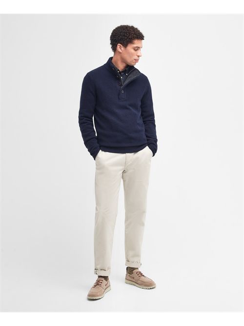 Felpa con toppa sul gomito Essential BARBOUR | MKN0585MKN/NY91